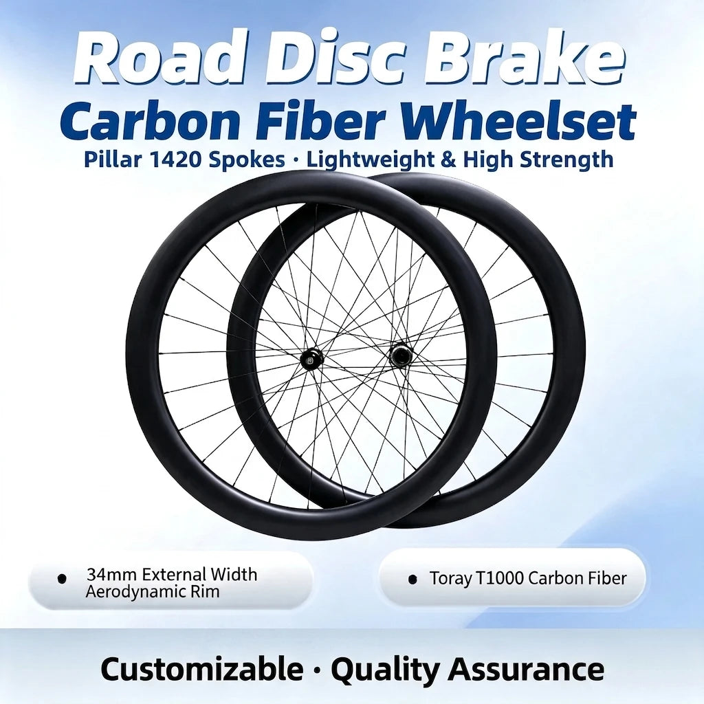 GOLDIX R180SL 700C Carbon Wheelset Disc Brake Road Bike Wheels Pillar 1420 Spokes Clincher Tubeless Ready Bicycle Wheel