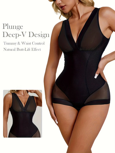 Sexy Women's Bodysuit Shapewear Black Waist-Cinching | SAMAG