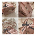A Versatile Bow-tie Hand-held Boston Bag for Women in 2025 Korean Version, A Fashionable, Sweet and Casual Crossbody Bag
