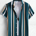 Men Women Shirts Colorful Striped Pattern Print Design | SAMAG