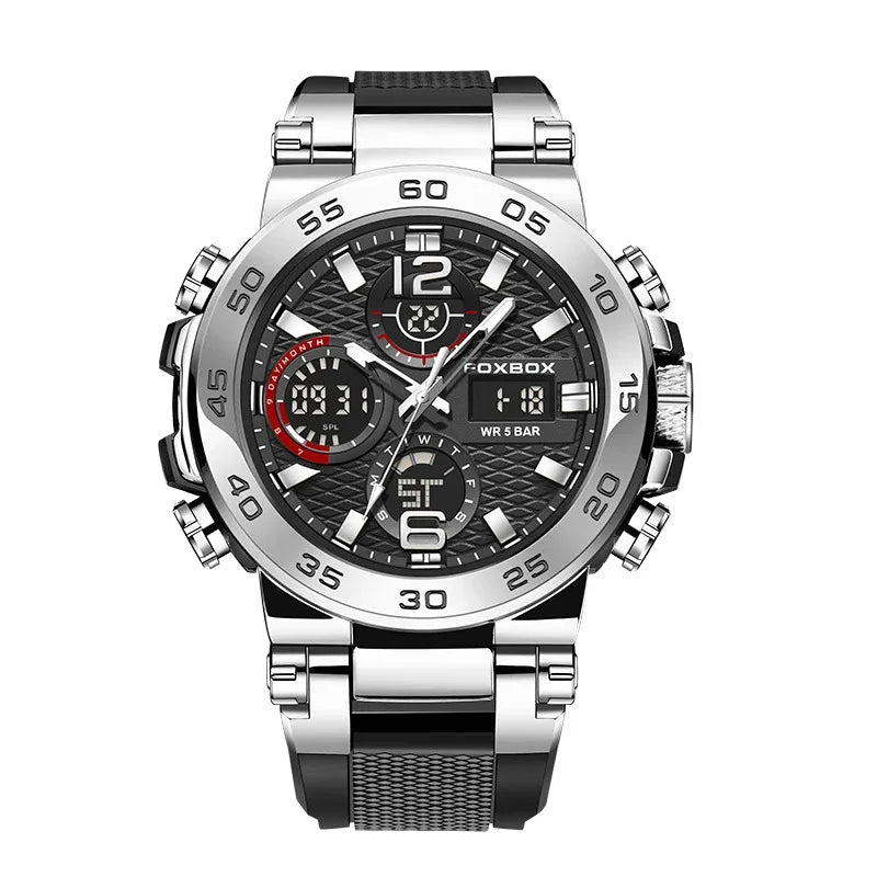 LIGE Electronic Men's Wristwatch Luxury LED Display Luminous Sports Man Watch Waterproof Military Quartz Alarm Date Watches Male