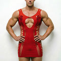 Exotic Babydolls Fetish Male Lingerie Men's Hollow Out Bodysuits Sissy Underwear Fishnet Chemises More Style Man Sexy Nightgown