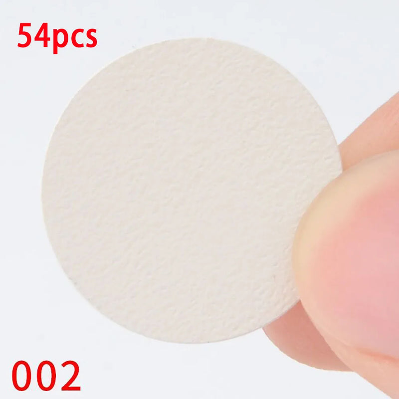 54Pcs Wooden Furniture Self Adhesive Screw Cap Cover Hole Stickers Wood Craft Desk Cabinet Drawer Art Sticker Ornament