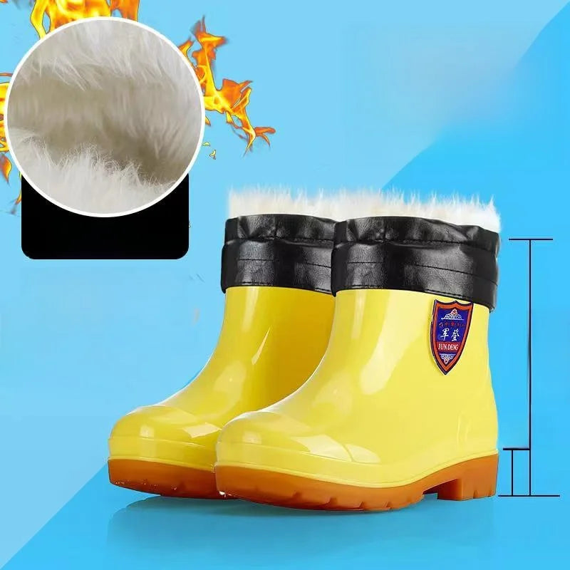 White Work Boots Waterproof Slip Resistant High And Medium Tube Food Hygiene Boots Rubber Shoes for Men Rain Boots