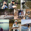 Maxcatch Elegant Fly Fishing Rod Combo 6'6"/9' 2/5WT Fly Rod Reel Line Flies Lures Kit Storage Box Travel Fishing Set Trout Bass