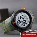 SKMEI Sports Fitness Watches Mens Digital 100M Waterproof Wrist Watch Men 2 Time 10 Year Battery Alarm Clock Reloj Hombre 1560