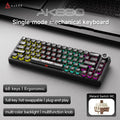 AJAZZ AK690 65% Mechanical Keyboard Wired USB Plug and Play Full-key Hot-Swap Mixed Light 68 Keys Gaming Keyboard for Laptop PC