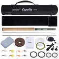 Goture Tenkara Fishing Kit 3.6m Rod with Spare Tip Section&Storage Bag Complete Beginner Tenkara Kit for Travel Hiking Camping