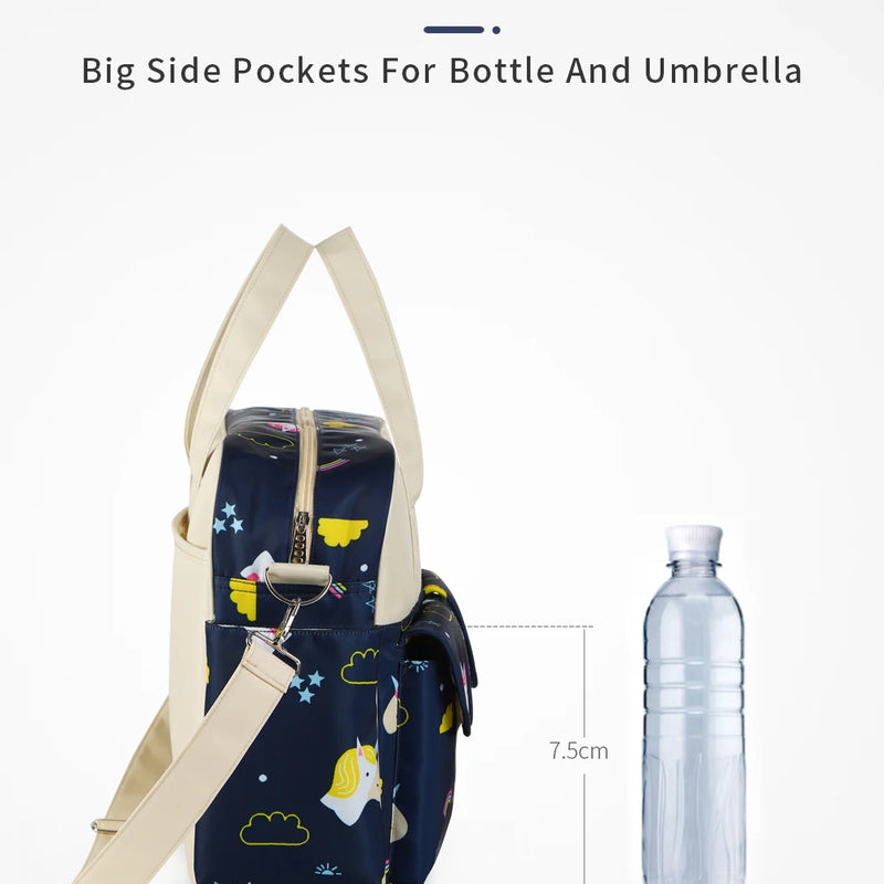New Style Waterproof Diaper Bag Large Capacity Messenger Travel Bag Multifunctional Maternity Mother Baby Stroller Bags