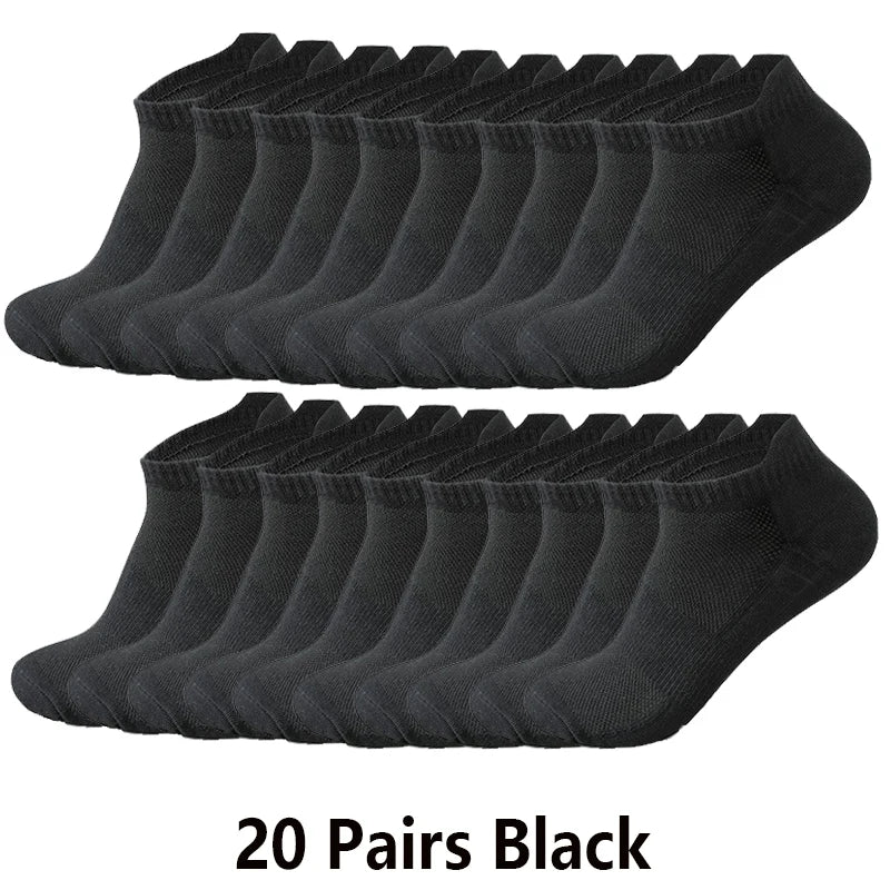 Pairs Ankle Socks Men Women Breathable Mesh Cotton | SAMAG