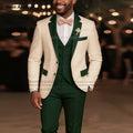 Suit Sets For Men Wedding Banquet Custom Groomsman Elegant Outfits Evening Dinner Male Blazer Vest Pants 3 - View 7 | SAMAG