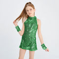 LOlanta 5 - 12 Years Girls Sequins Cheerleading Dress - View 3 | SAMAG