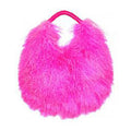 Luxury Real Mongolia Lamb Fur Handbag Soft Plush Genuine Leather Shoulder Boston Bag Women's Purse Hobo Style Fluffy Fuzzy Bags