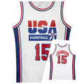 New USA Men's Basketball Jersey Breathable Round Neck Sportswear Sleeveless Boys Training Uniform Team T-Shirt New Design Tops