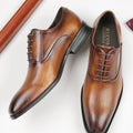 New 2026 Pointed Toe British Style Business Formal Leather Shoes Men's Buckle Casual Gentleman Office Wedding Oxford Shoes