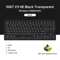 Akko 5087 V3 HE Magnetic Switch Keyboard 80% TKL US Layout Rapid Trigger 0.005mm 8K Type-C Wired Custom Gaming Keyboard Gasket