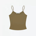 ANK Air Summer Top with Solid Color, Black and White Powder, Wide Shoulder Strap, I-Shaped Tank Top, Women's Sports, Daily Wear