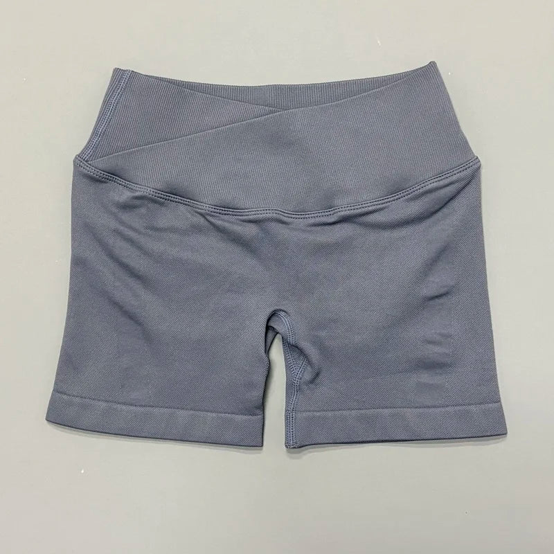 HISTELLO Vision Shorts Women Seamless Cross Waist Yoga - View 12 | SAMAG