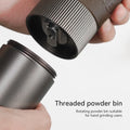 HiBREW Manual Coffee Grinder Aluminum Conical Burr Capacity 22g Hand Coffee Grinder with 11 Levels Adjustable Setting Pour Over