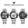 OLEVS 6654 Luxury Mens Watch Chronograph Automatic Mechanical Wristwatch Waterproof Luminous Top Brand Watch for Man Date Sport