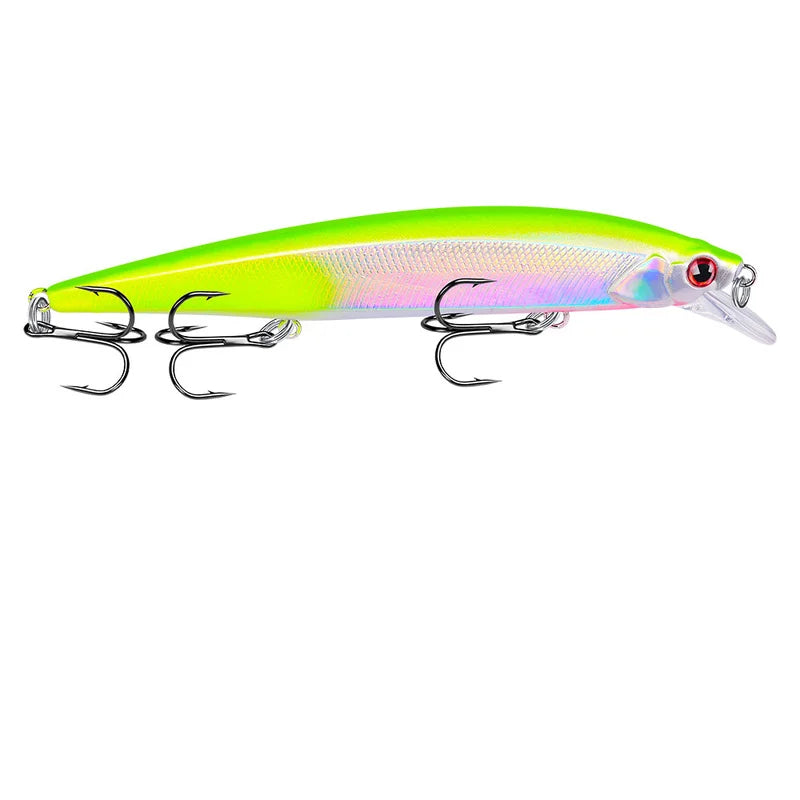 14cm 18.5g 3D Bionic Minnow Fishing Lure Hard Bait with 3 | SAMAG
