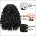 Kinky Straight Miracle Knots Crochet Human Hair Extensions Burmese Virgin Pre Separated Feather Crochet Hair Braids Bundles for Black Women Meadow Hair 26inch 240g