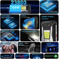 US AU EU Stock Unihertz 8849 Tank 3 Rugged 5G Smartphone 32GB 512GB 23800mAh 120W Charger Dimensity 8200 200MP 120Hz Cell Phone