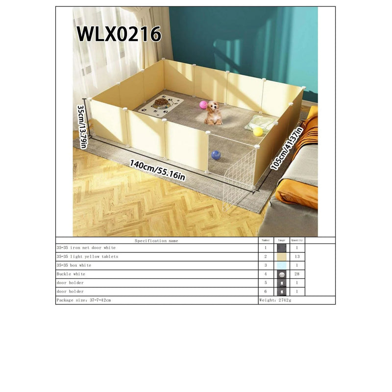 Small Pet Enclosure, Dog Maternity Isolation Pen, Indoor Small Pet Protective Fence, Diy-Assembled Dog House