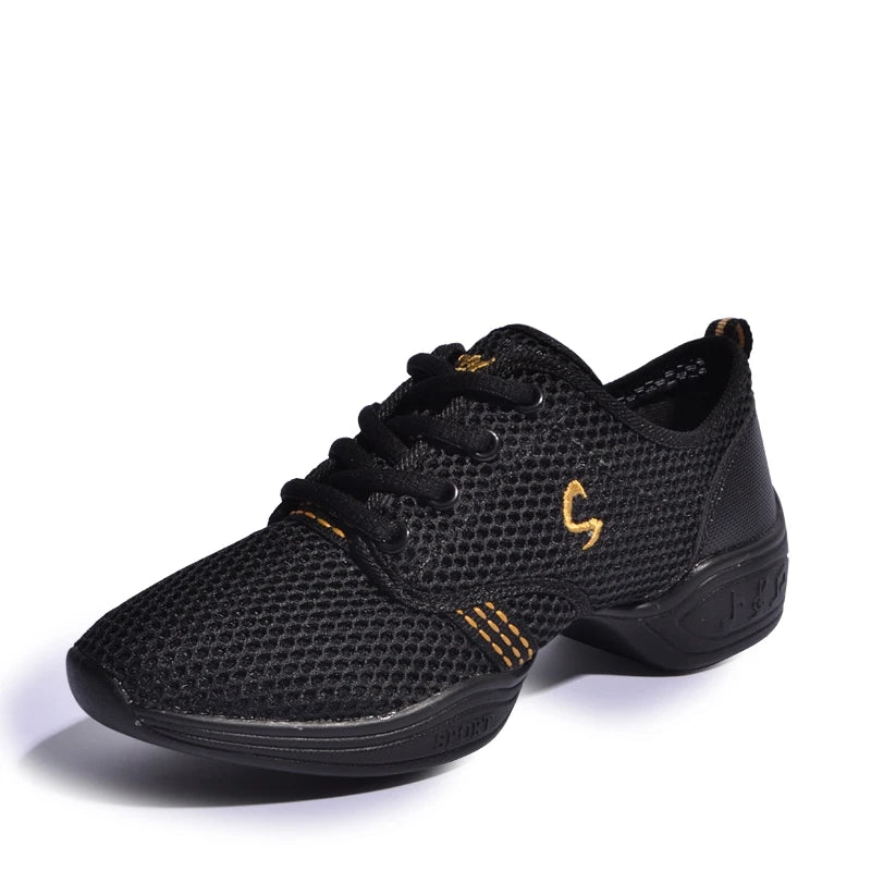 Women's Dancing Shoes Soft Outsole Woman Breath Jazz Hip Hop Shoes Sports Feature Dance Sneakers Ladies Girl's Modern Shoes