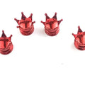 4 PCS Universal Crown Wheel Valve Covers Air Dustproof Waterproof Car Motorcycle Tyre Rim Covers Car Decoration Valve Caps