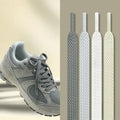 Flat Shoelaces Solid Neutral Color Replacement Shoe Strings Suitable for Sneakers Dad Shoes