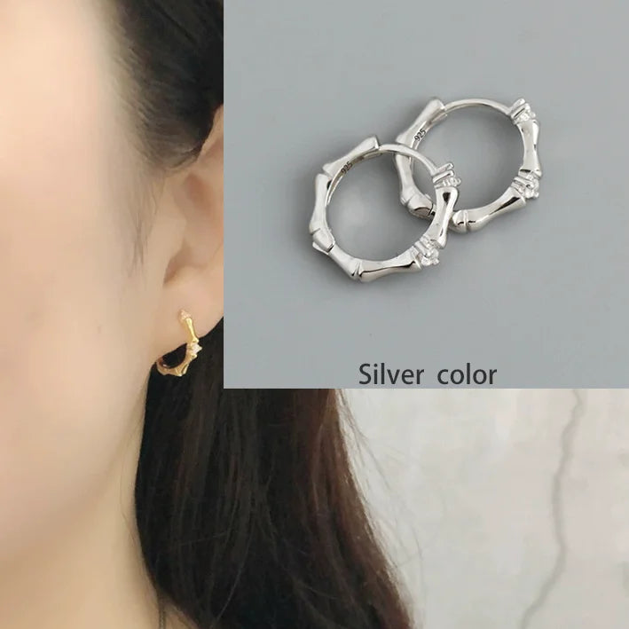 VENTFILLE 925 Sterling Silver CZ Star Moon Asymmetric Hoop Earrings for Women Girls Gold Silver Color Party Jewelry Gifts