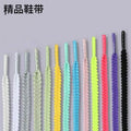 Multicolor Track Anti-slip Serrated Shoelaces Canvas Black White Runing Shoes laces Women Men Sport Casual Net Shoes Shoelaces