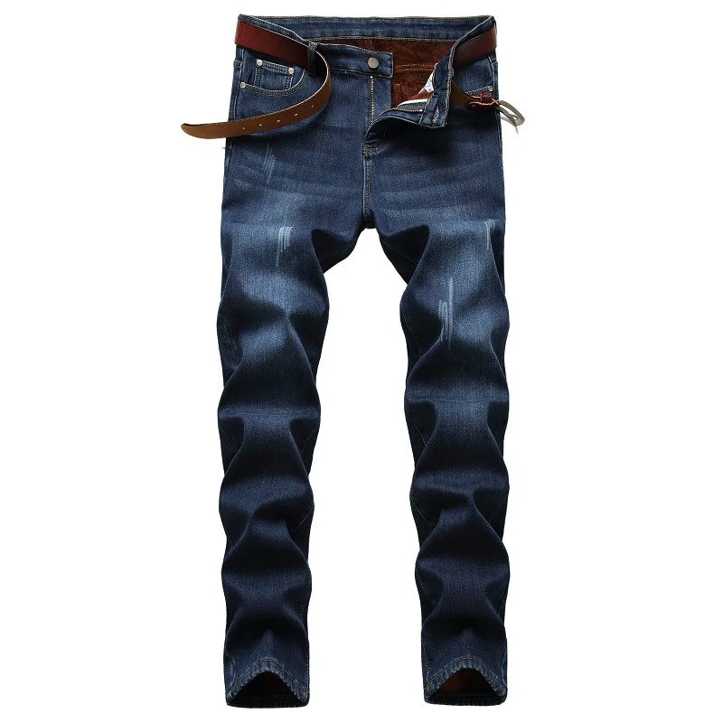 Autumn/Winter Thick-Peeked Stretch Denim Youth Casual | SAMAG