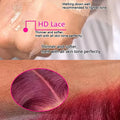 200% Body Wave Wig Burgundy 99J Lace Front Wig 13x4 13x6 HD Lace Frontal Wig Human Hair Pre Plucked 99j Red Colored Wig