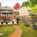 NonSlip Wooden Garden Pathway Decorative Solid Wood Outdoor Walkway Weatherproof Easy Installation Garden Walkway Beach