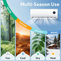 18000 BTU Mini Split Ac/Heating System, Ductless Mini Split Air Conditioner Inverter with with Heat Pump, Quiet, Custom