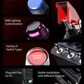 Original PXN CB1 Racing Game Central Control Box with Fixture, Equipped with 30 Programmable Buttons, PC Racing Game Controller