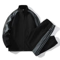 Autumn and Spring New Fashion Trend Outdoor Sports Jacket Set Men's Casual Loose Plus Size Two - piece - View 5 | SAMAG