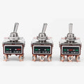 High Current Toggle Switch 2/3/4/6/8/9/12Pin Self Reset/Self-locking Switch Copper Pin 32A 250VAC Push Button Switch