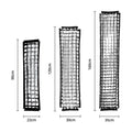AMBITFUL 22x90cm 9"x 35" 30x120cm 12"x47" 35x160cm 14"x63" Rectangle Strip Softbox Honeycomb Grid (Does not include softbox)