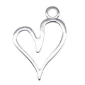 WYSIWYG 1pcs 66x46mm Vintage Big Hollow Heart Charm For Jewelry Making Big Hollow Heart Pendants Charm Big Heart