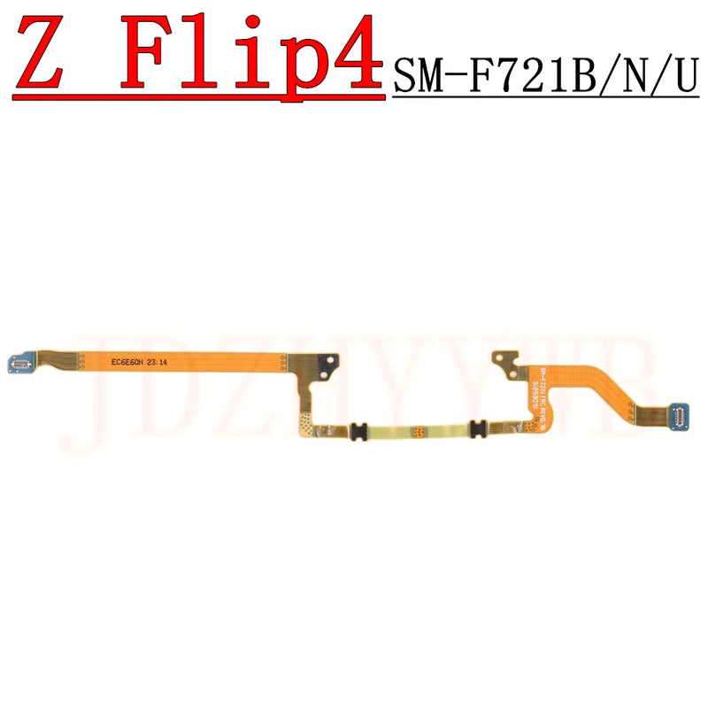 Charging Port Board For Samsung Z Flip4 F721B F721N F721U Volume Button Spin Axis LCD Motherboard Connector Signal Flex Cable