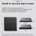 For Toshiba A5 2.5 Inch External Portable Hard Disk USB 3.2 Ultra High Speed High Capacity for Laptop PC Mac Desktop Storage HDD