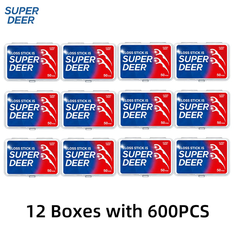 1/3/6/20 Box Portable Disposable Dental Floss Plastic Toothpick High-tension Dental Floss Stick Dental Floss Box ﻿Oral Care