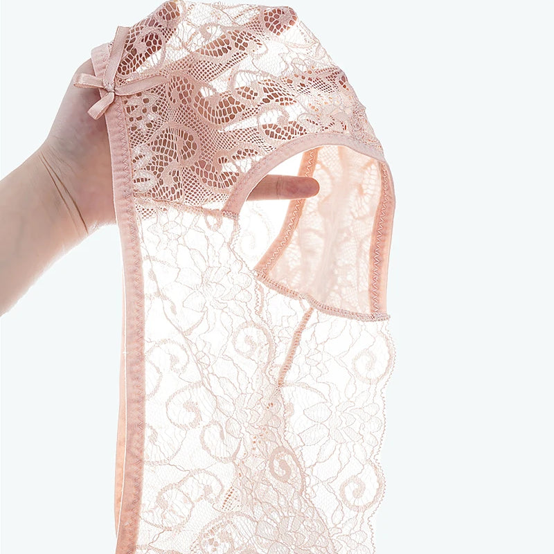 Women's Panties Sexy Lace Transparent Underwear Hollow Out Female Low Waist Briefs Breathable Lingerie Intimates Underpants