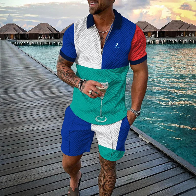 Men's Clothing Tracksuit Sets 3D Print Color Squares | SAMAG