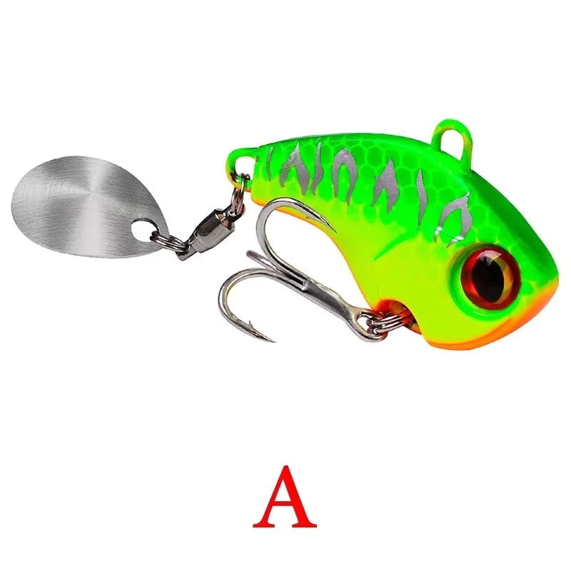 Fishing Lures Wobble Rotating Metal Vib Vibration Bait | SAMAG