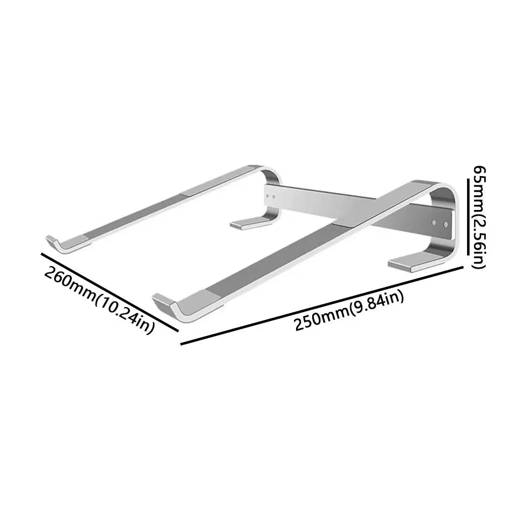 Universal Aluminum Alloy Laptop Stand Ergonomic Anti-Slip Silicone Computer Stand Foldable Portable Laptop Holder Computer Desk