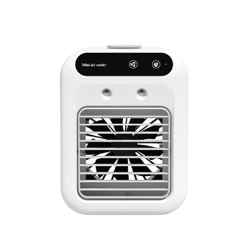 Portable Dormitory Spray Cooler with Humidification, Electric Fan, Desktop Mobile Air Cooler for Small Household Air Conditioner